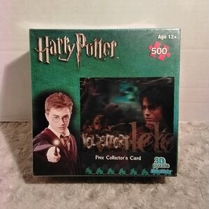 Harry Potter 500 Piece 3D Puzzle With Collector's Card. NEW. FACTORY SEALED.